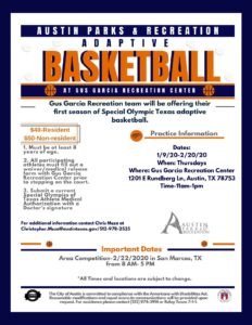 All Inclusive Adaptive Basketball @ Gus Garcia Recreation Center