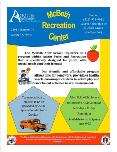 McBeth After School Explorers 2014-2015 @ McBeth Recreation Center