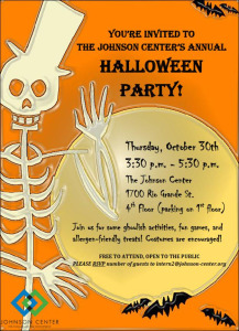 Johnson Center's Annual Halloween Party! @ The Johnson Center (4th floor, parking on 1st) | Austin | Texas | United States