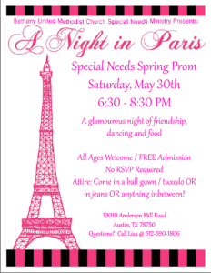 Special Needs Prom @ Bethany UMC Fellowship Hall | Austin | Texas | United States
