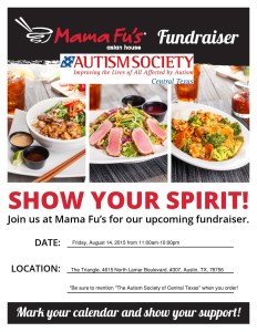 Fundraiser Event at Mama Fu's! @ Mama Fu's Asian Restaurant in The Triangle | Austin | Texas | United States