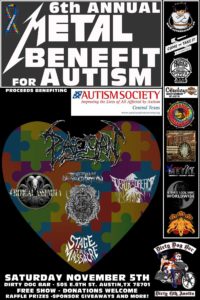 6th Annual Metal Benefit for Autism @ Dirty Dog Bar | Austin | Texas | United States