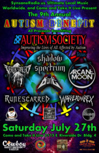 9th Annual Heavy Metal Benefit for Autism @ Come and Take It Live | Austin | Texas | United States