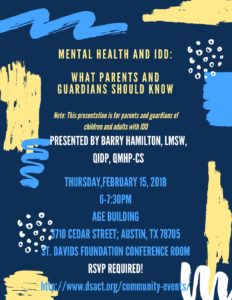 Caregiver Primer on Advocating for Mental Health Care for those with IDD @ AGE Building