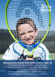 ACEing Autism Tennis Program @ John Newcombe Country Club