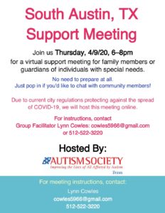 South Austin Support Group (Online) @ Google Hangouts