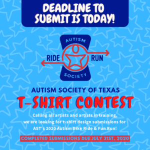 AST Texas Autism Bike Ride & Fun Run | T-Shirt Contest Deadline!
