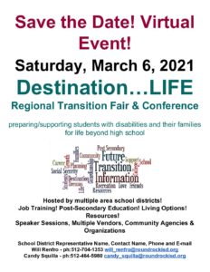 Destination...Life Virtual Transition Fair @ Zoom