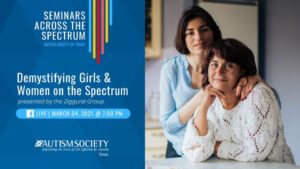 Seminars Across the Spectrum: Demystifying Girls & Women on the Spectrum @ Facebook Live