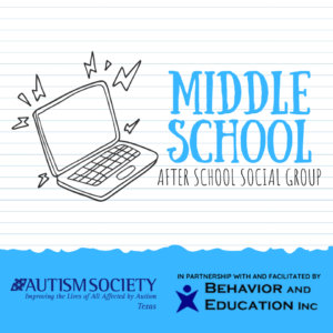Middle School After School Social Group @ Zoom